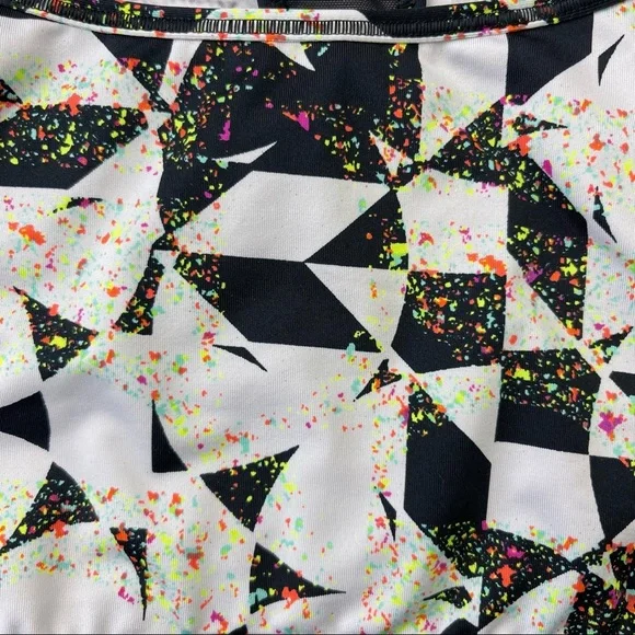 Victoria's Secret VSX Sports Bra Bralette Crop Top White black multicolor size S - Picture 5 of 14